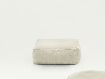 PLAY - Square fabric pouf with removable lining by Paola Lenti - view 2